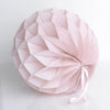 Dusty pink / dusty blush tissue paper honeycomb - hanging party decorations - Decopompoms