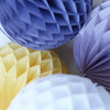 Dusty purple tissue paper honeycomb - hanging party decorations - Decopompoms