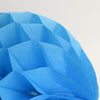Fiesta blue paper honeycomb - hanging party decorations - Decopompoms