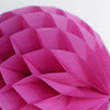 Fuchsia paper honeycomb - hanging party decorations - Decopompoms