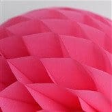 Honeysuckle paper honeycomb - hanging party decorations - Decopompoms