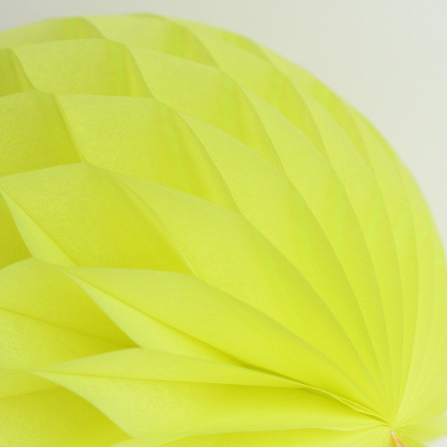 Limon / neon paper honeycomb - hanging party decorations - Decopompoms
