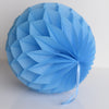 Pacific blue paper honeycomb - hanging party decorations - Decopompoms