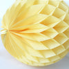 Sunshine yellow paper honeycomb - hanging party decorations - Decopompoms