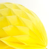 Yellow paper honeycomb - hanging party decorations - Decopompoms