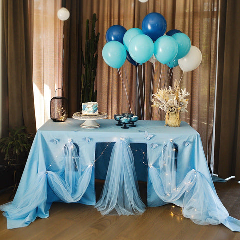 Fairy tale Cinderella kids party tablecloth - Playhouse - Cinderella - frozen 300 cm x 220 cm (118” x 86”). - Decopompoms