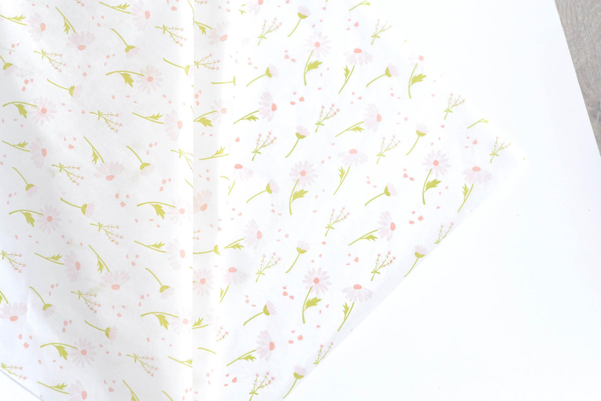 Blooming fields tissue paper sheets 76x50cm - Decopompoms