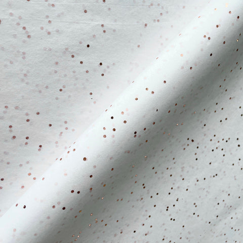 Rose Gold on White Gemstone Tissue tissue paper 70x50cm - 10 sheets - Decopompoms