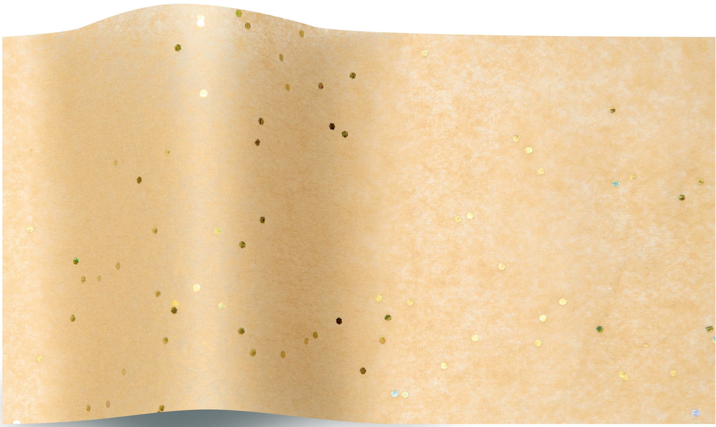 Shimmery Gold Dust tissue paper tissue paper 70x50cm - 10 sheets - Decopompoms