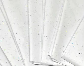 White Diamonds Gemstone Tissue tissue paper 20” x 30” - 10 sheets - Decopompoms