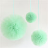 Aqua tulle pom poms - Decopompoms