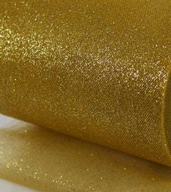 Glitter Gold tulle pom pom - Decopompoms