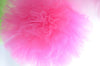Hot pink tulle pom pom - Decopompoms