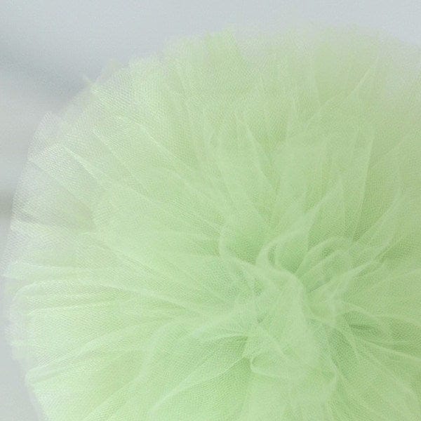 Light green tulle pom pom - Decopompoms