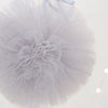 Light grey tulle pom pom - Decopompoms