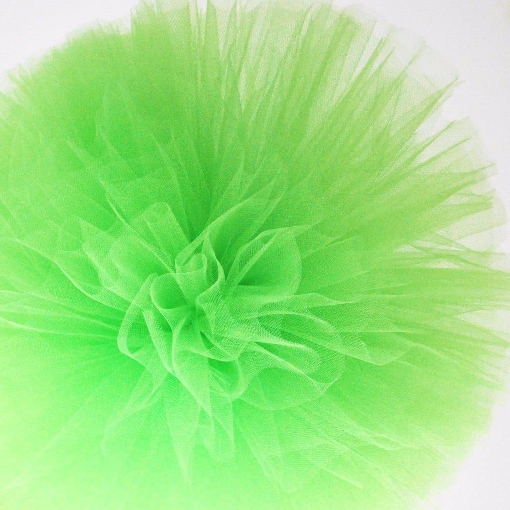 Lime tulle pom pom - Decopompoms