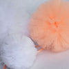 Peach tulle pom pom - Decopompoms