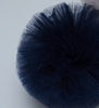 Navy blue tulle pom pom - Decopompoms