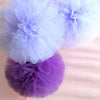 Purple tulle pom pom - Decopompoms