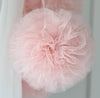 Rose gold tulle pom pom - Decopompoms