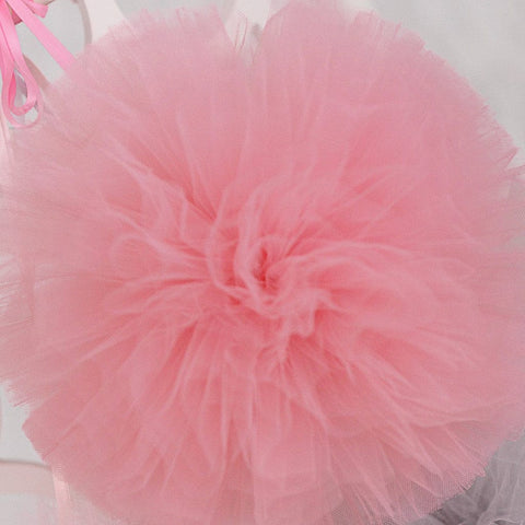 Soft pink tulle pom pom - Decopompoms