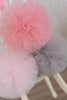 Soft pink tulle pom pom - Decopompoms