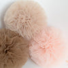 Tan / Latte tulle pom pom - Decopompoms