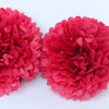 Cranberry paper decoration | Red paper pom pom | Birthday decoration | Winter wedding decor - Decopompoms