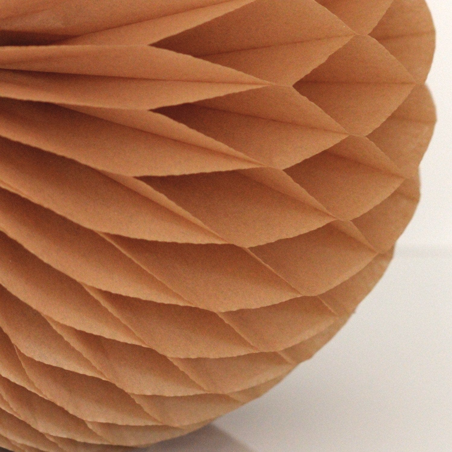 Kraft paper honeycomb - hanging party decorations - Decopompoms