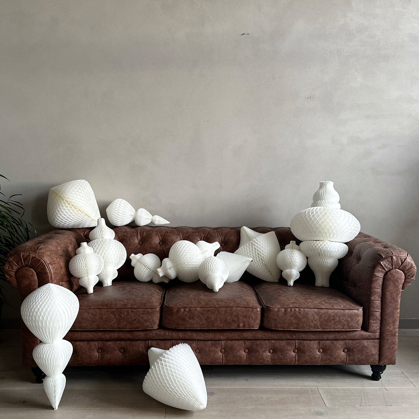 ready to ship White paper honeycomb decorations | Christmas decor | various shapes Active Restock requests: 0 paper fantasies